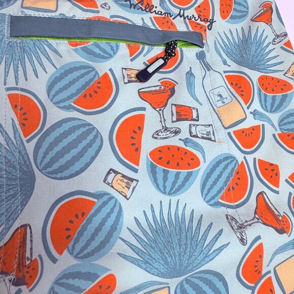 William Murray Men's Tropical Golf Swim Athletic Board Shorts Multicolor Size 38 - Picture 4 of 9